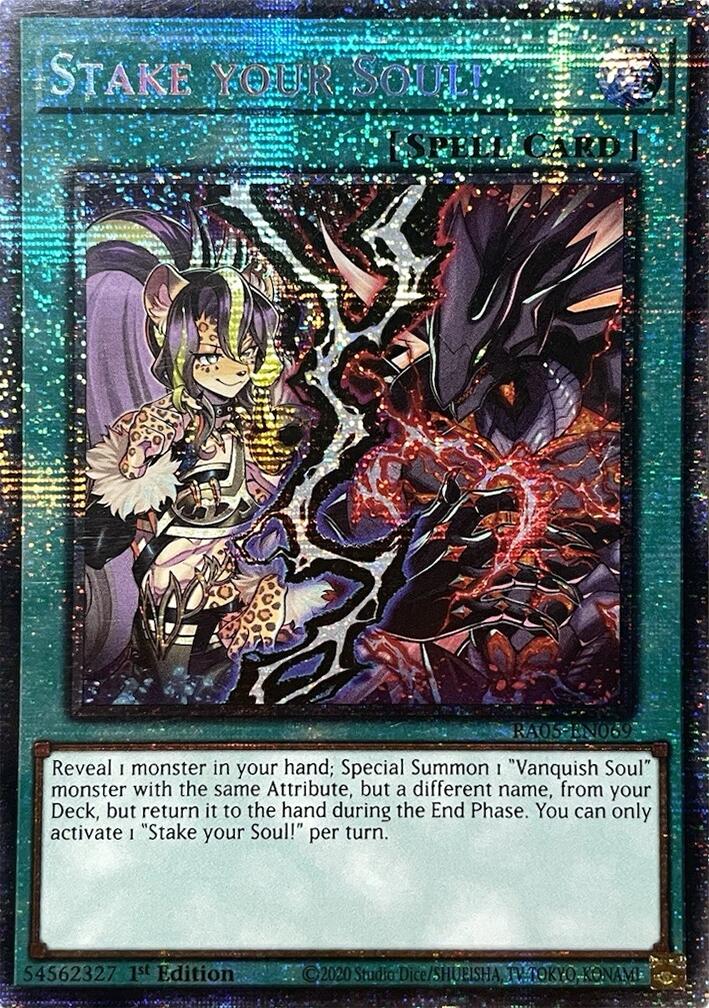 Stake your Soul! (Starlight Rare) [RA05-EN069] Starlight Rare | Exor Games Summserside
