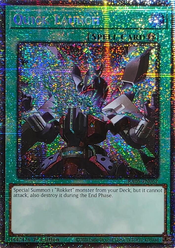 Quick Launch (Starlight Rare) [RA05-EN062] Starlight Rare | Exor Games Summserside