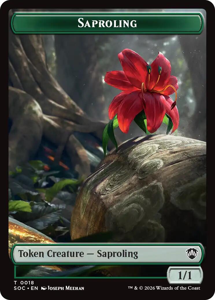 Saproling // Pest (0023) Double-Sided Token [Secrets of Strixhaven Commander Tokens] | Exor Games Summserside