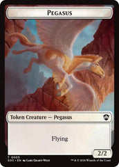 Pegasus // Inkling (0022) Double-Sided Token [Secrets of Strixhaven Commander Tokens] | Exor Games Summserside