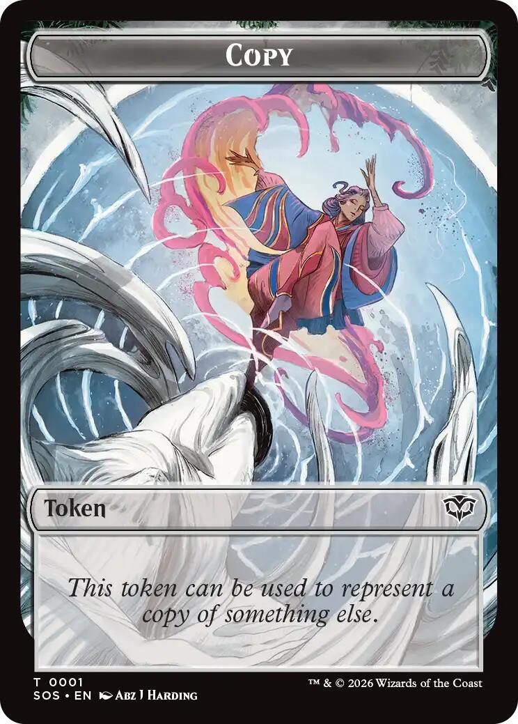 Spirit (0025) // Copy Double-Sided Token [Secrets of Strixhaven Commander Tokens] | Exor Games Summserside