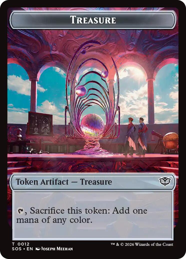Primo, The Indivisble // Treasure Double-Sided Token [Secrets of Strixhaven Commander Tokens] | Exor Games Summserside
