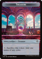 Primo, The Indivisble // Treasure Double-Sided Token [Secrets of Strixhaven Commander Tokens] | Exor Games Summserside