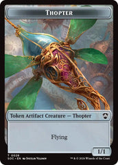 Thopter // Fractal (0004) Double-Sided Token [Secrets of Strixhaven Commander Tokens] | Exor Games Summserside
