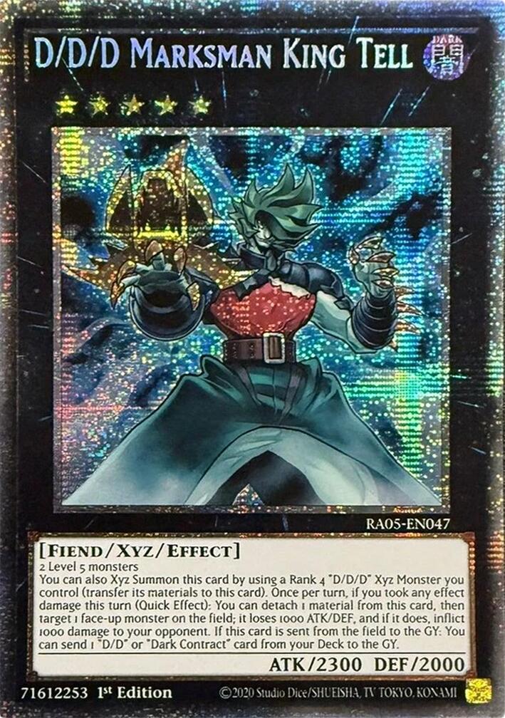 D/D/D Marksman King Tell (Starlight Rare) [RA05-EN047] Starlight Rare | Exor Games Summserside