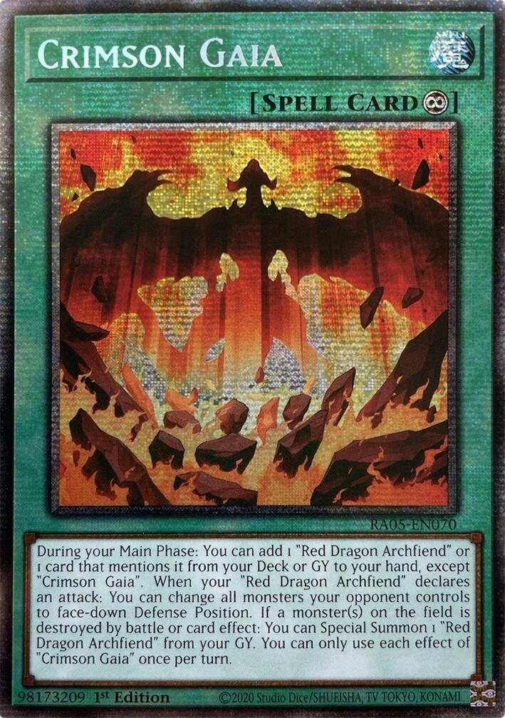 Crimson Gaia (Starlight Rare) [RA05-EN070] Starlight Rare | Exor Games Summserside