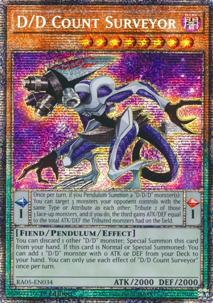 D/D Count Surveyor (Starlight Rare) [RA05-EN034] Starlight Rare | Exor Games Summserside