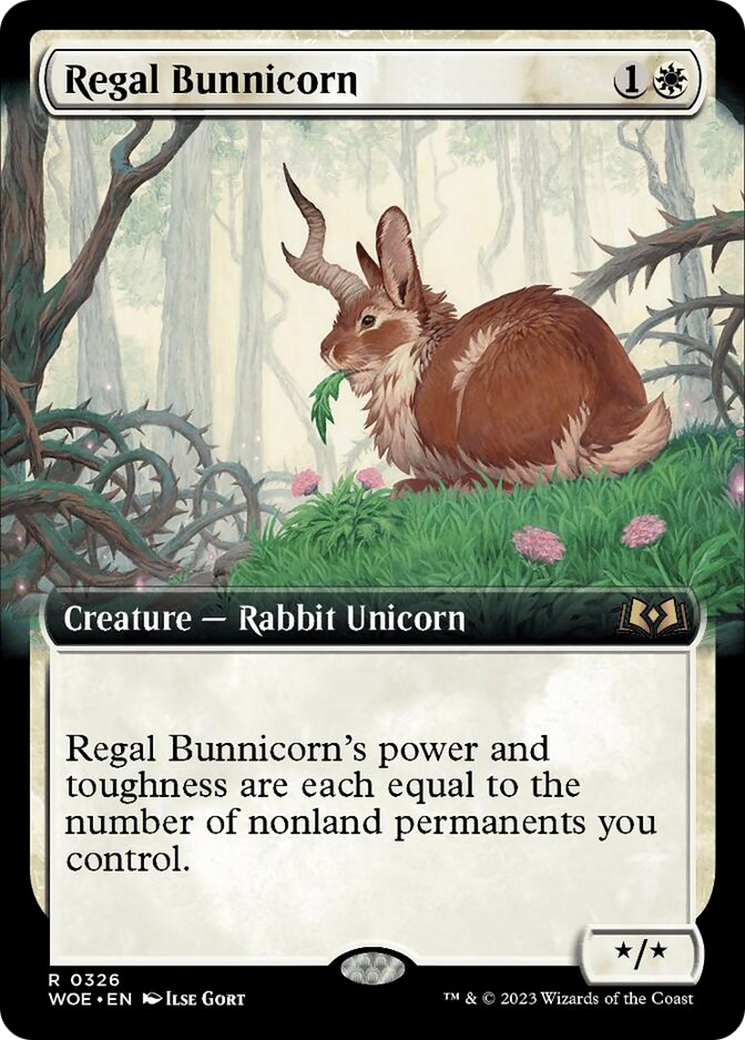 Regal Bunnicorn (Extended Art) [Wilds of Eldraine] | Exor Games Summserside