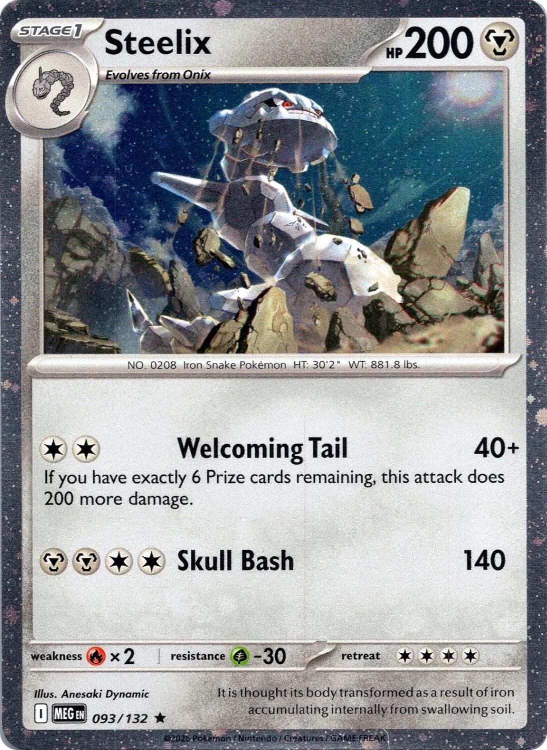 Steelix (093/132) (Cosmos Holo) [Mega Evolution: Base Set] | Exor Games Summserside