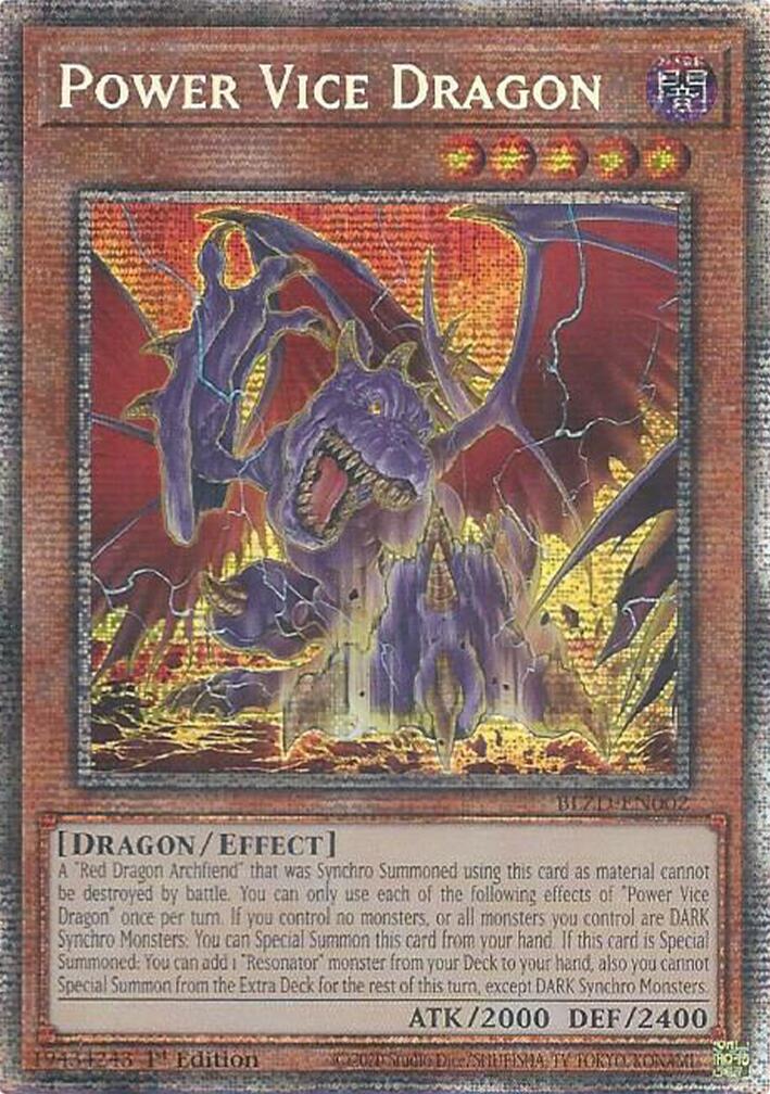 Power Vice Dragon (Starlight Rare) [BLZD-EN002] Starlight Rare | Exor Games Summserside