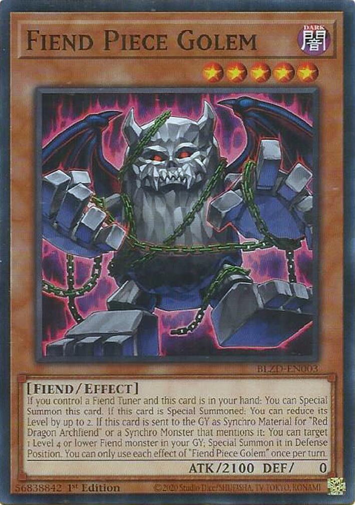 Fiend Piece Golem [BLZD-EN003] Common | Exor Games Summserside