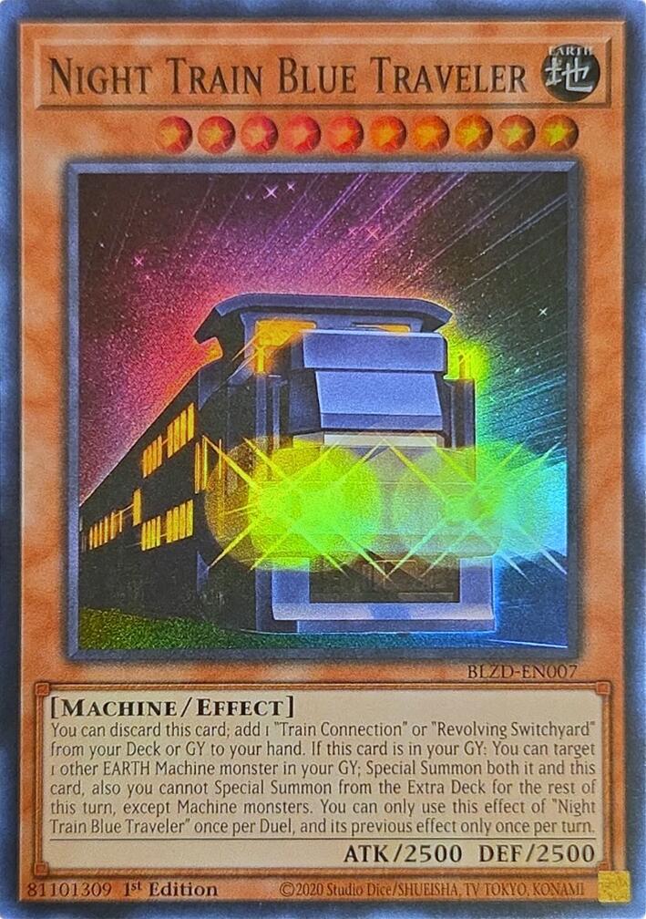 Night Train Blue Traveler [BLZD-EN007] Super Rare | Exor Games Summserside