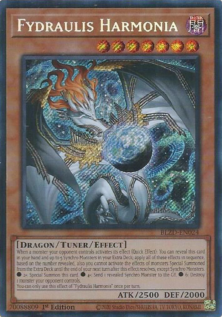 Fydraulis Harmonia [BLZD-EN024] Secret Rare | Exor Games Summserside