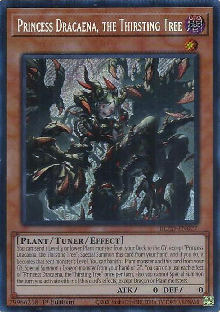 Princess Dracaena, the Thirsting Tree [BLZD-EN027] Secret Rare | Exor Games Summserside