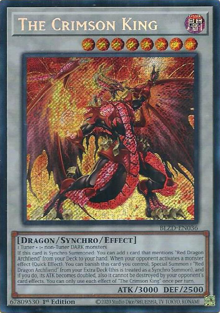 The Crimson King [BLZD-EN036] Secret Rare | Exor Games Summserside