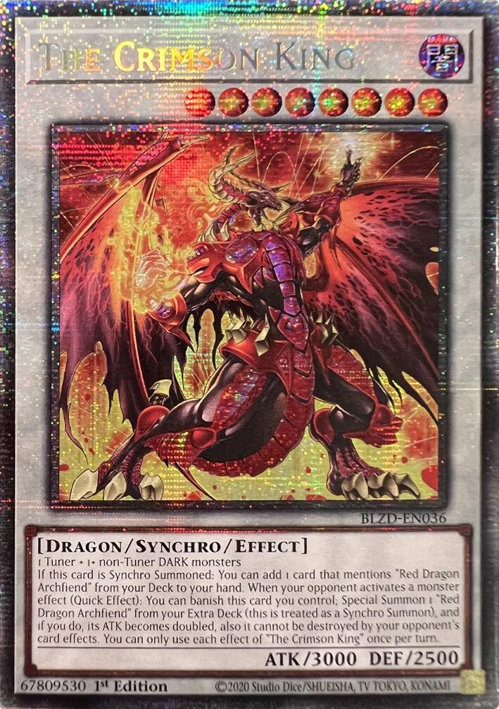 The Crimson King (Starlight Rare) [BLZD-EN036] Starlight Rare | Exor Games Summserside