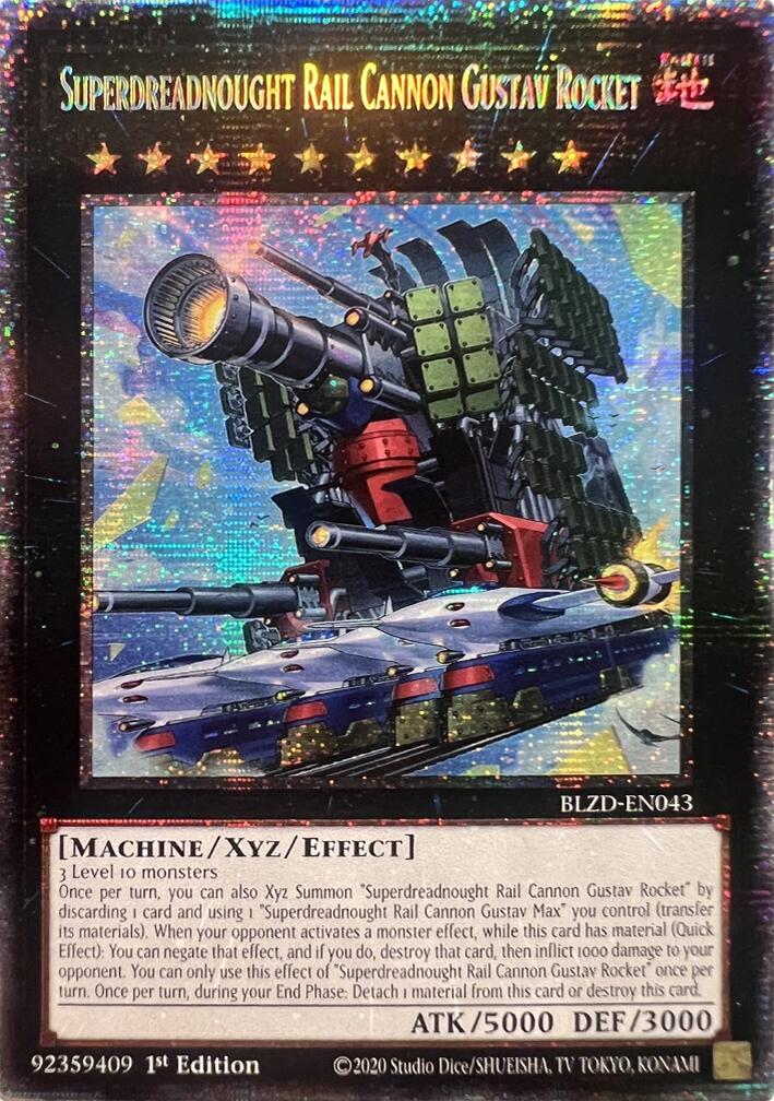 Superdreadnought Rail Cannon Gustav Rocket (Starlight Rare) [BLZD-EN043] Starlight Rare | Exor Games Summserside