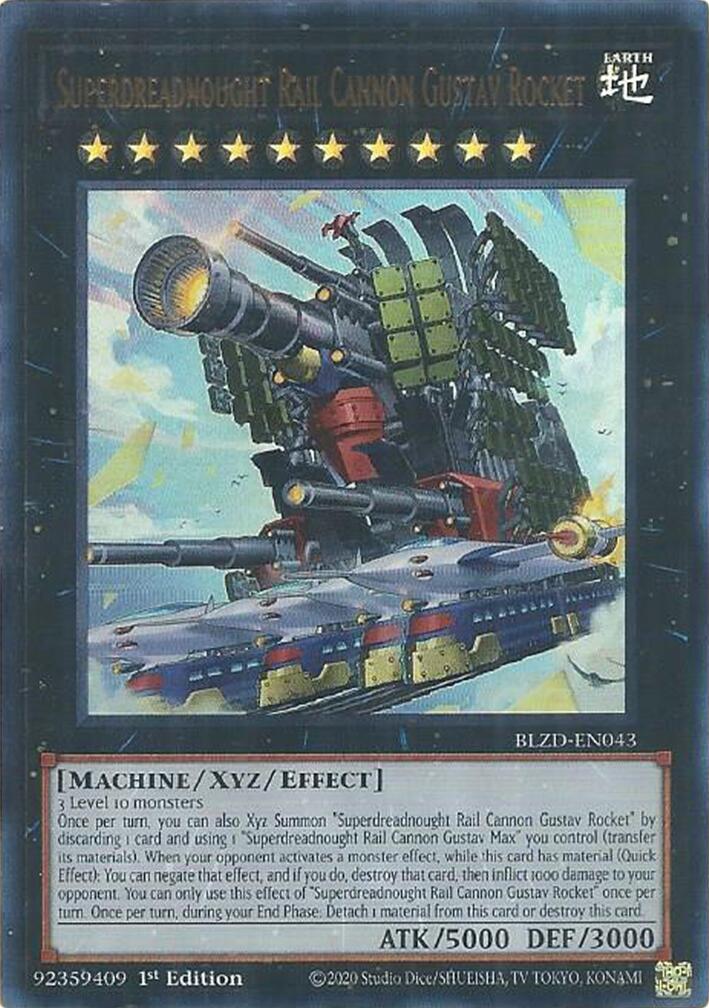Superdreadnought Rail Cannon Gustav Rocket [BLZD-EN043] Ultra Rare | Exor Games Summserside