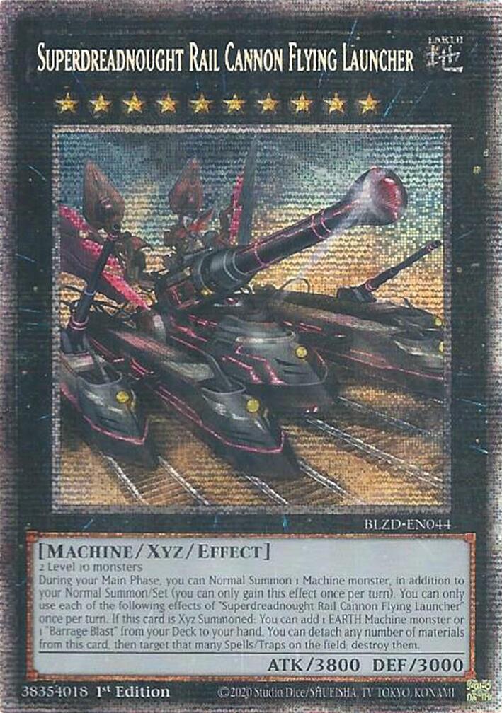 Superdreadnought Rail Cannon Flying Launcher (Starlight Rare) [BLZD-EN044] Starlight Rare | Exor Games Summserside