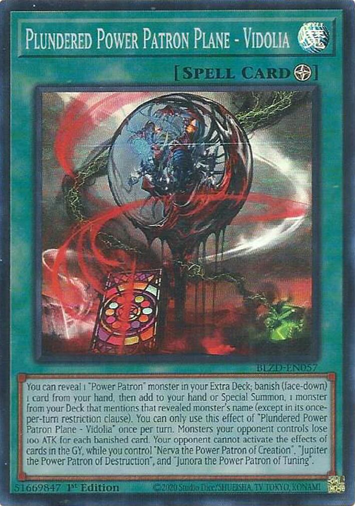 Plundered Power Patron Plane - Vidolia [BLZD-EN057] Super Rare | Exor Games Summserside