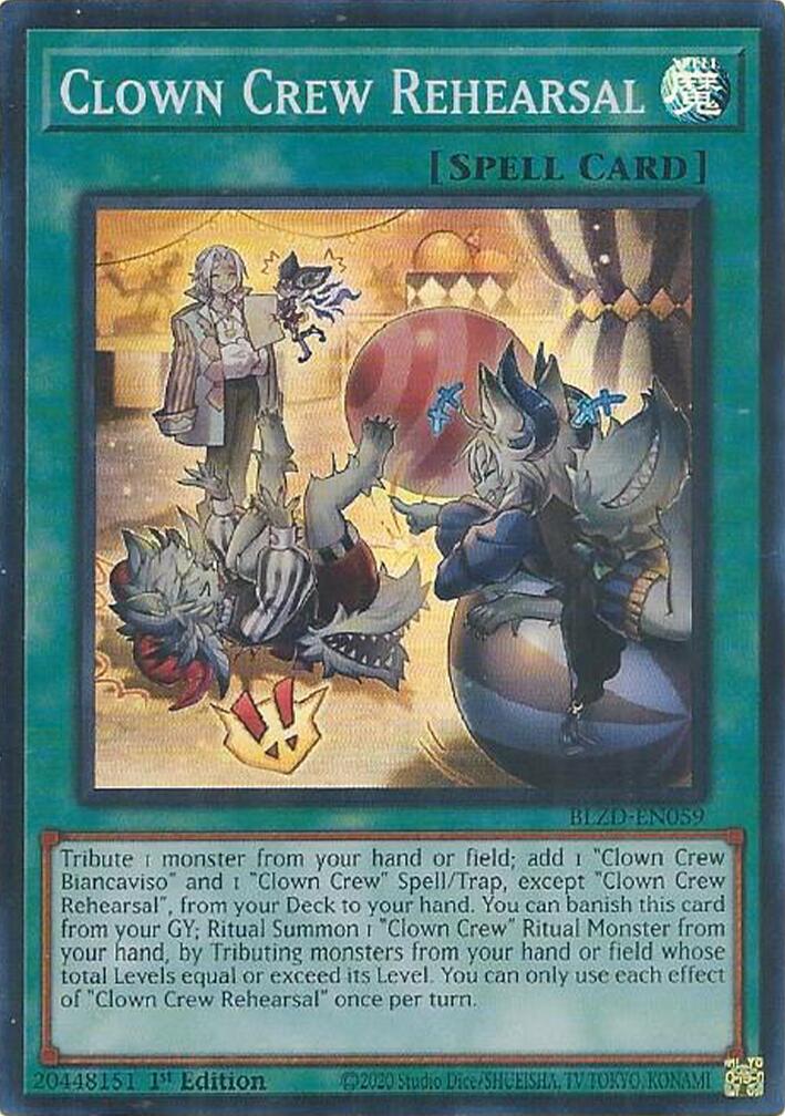 Clown Crew Rehearsal [BLZD-EN059] Super Rare | Exor Games Summserside