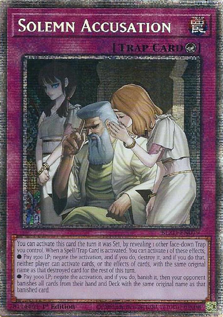 Solemn Accusation (Starlight Rare) [BLZD-EN079] Starlight Rare | Exor Games Summserside
