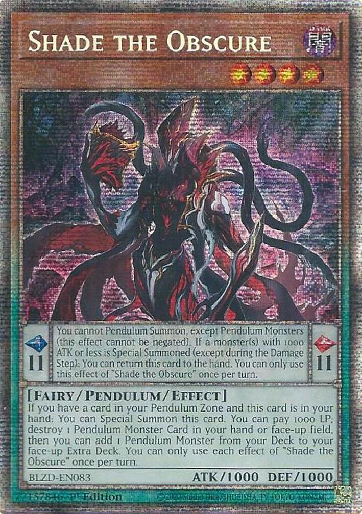 Shade the Obscure (Starlight Rare) [BLZD-EN083] Starlight Rare | Exor Games Summserside