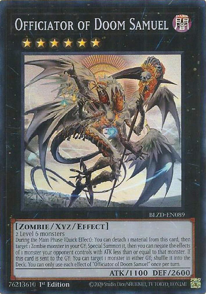 Officiator of Doom Samuel [BLZD-EN089] Super Rare | Exor Games Summserside