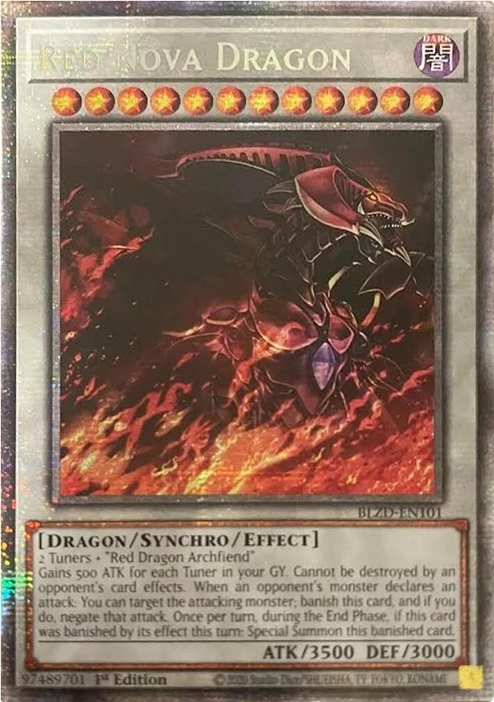 Red Nova Dragon (Starlight Rare) [BLZD-EN101] Starlight Rare | Exor Games Summserside