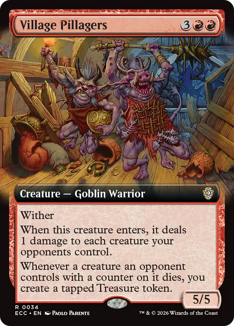 Village Pillagers (Extended Art) [Lorwyn Eclipsed Commander] | Exor Games Summserside