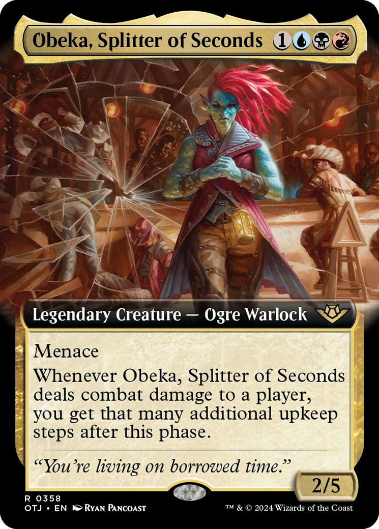 Obeka, Splitter of Seconds (Extended Art) [Outlaws of Thunder Junction] | Exor Games Summserside