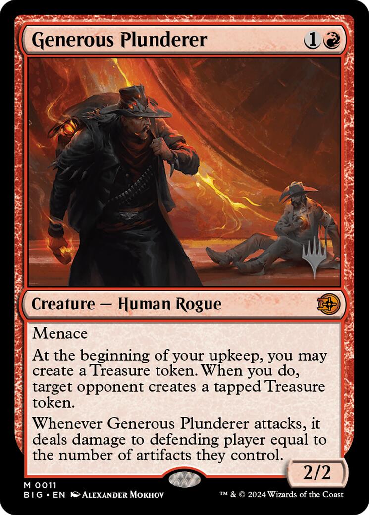 Generous Plunderer [Outlaws of Thunder Junction Promos] | Exor Games Summserside