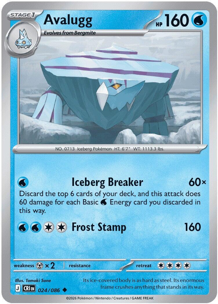 Avalugg (024/086) [Mega Evolution: Chaos Rising] | Exor Games Summserside