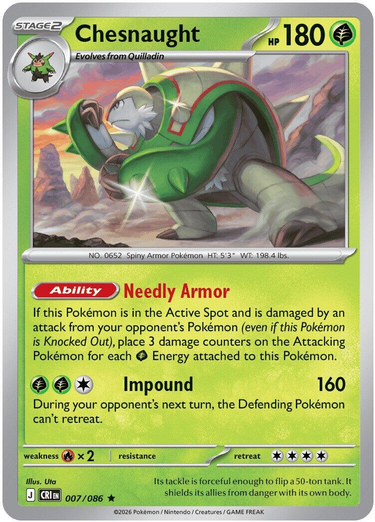 Chesnaught (007/086) [Mega Evolution: Chaos Rising] | Exor Games Summserside