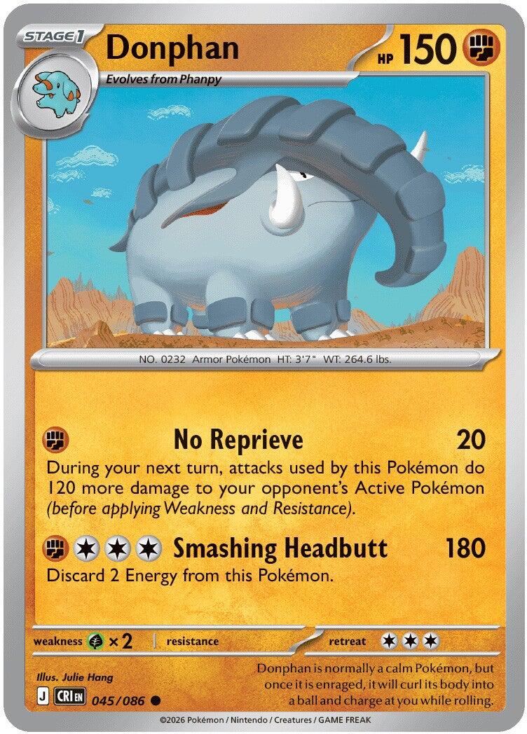 Donphan (045/086) [Mega Evolution: Chaos Rising] | Exor Games Summserside