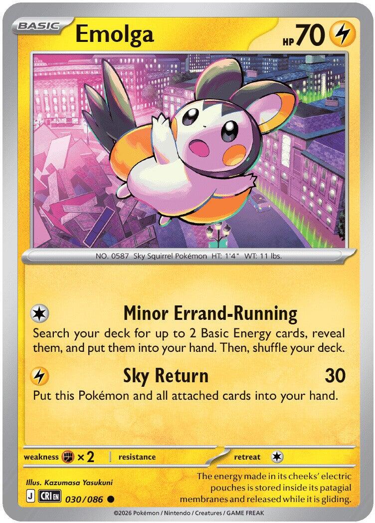 Emolga (030/086) [Mega Evolution: Chaos Rising] | Exor Games Summserside