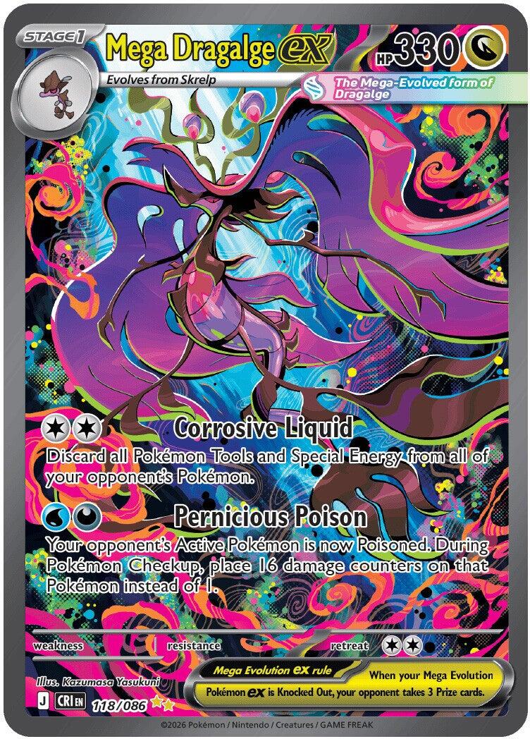 Mega Dragalge ex (118/086) [Mega Evolution: Chaos Rising] | Exor Games Summserside