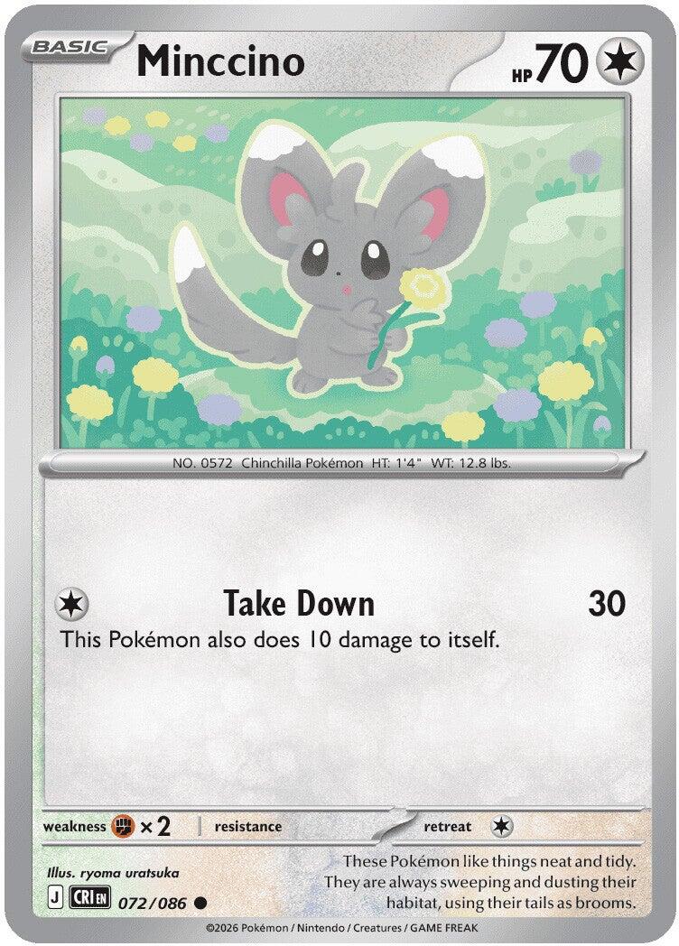 Minccino (072/086) [Mega Evolution: Chaos Rising] | Exor Games Summserside