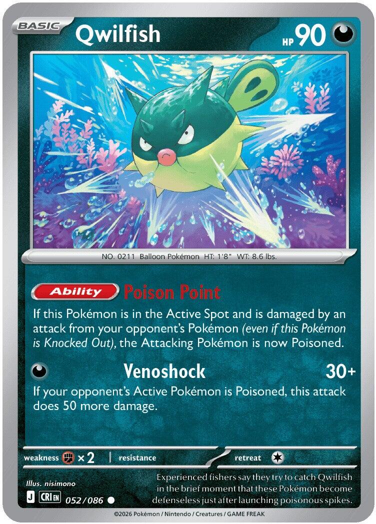 Qwilfish (052/086) [Mega Evolution: Chaos Rising] | Exor Games Summserside
