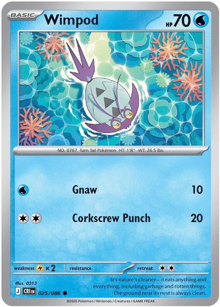 Wimpod (025/086) [Mega Evolution: Chaos Rising] | Exor Games Summserside