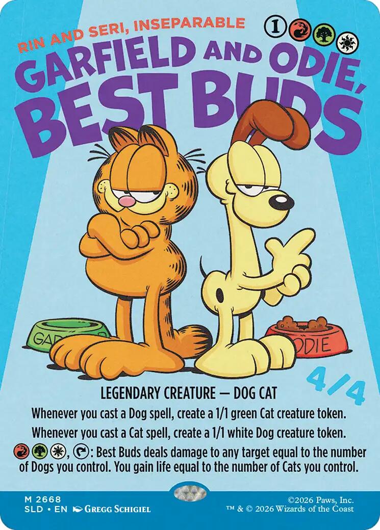 Garfield and Odie, Best Buds - Rin and Seri, Inseparable [Secret Lair Drop Series] | Exor Games Summserside