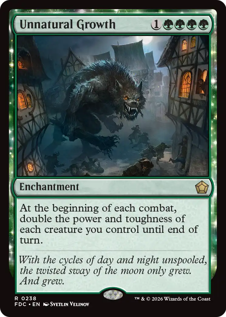 Unnatural Growth [Foundations Commander] | Exor Games Summserside