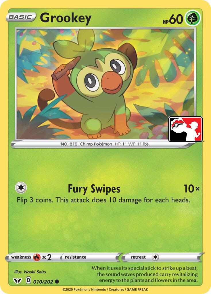 Grookey (011/202) (Library Exclusive) [Sword & Shield: Base Set] | Exor Games Summserside