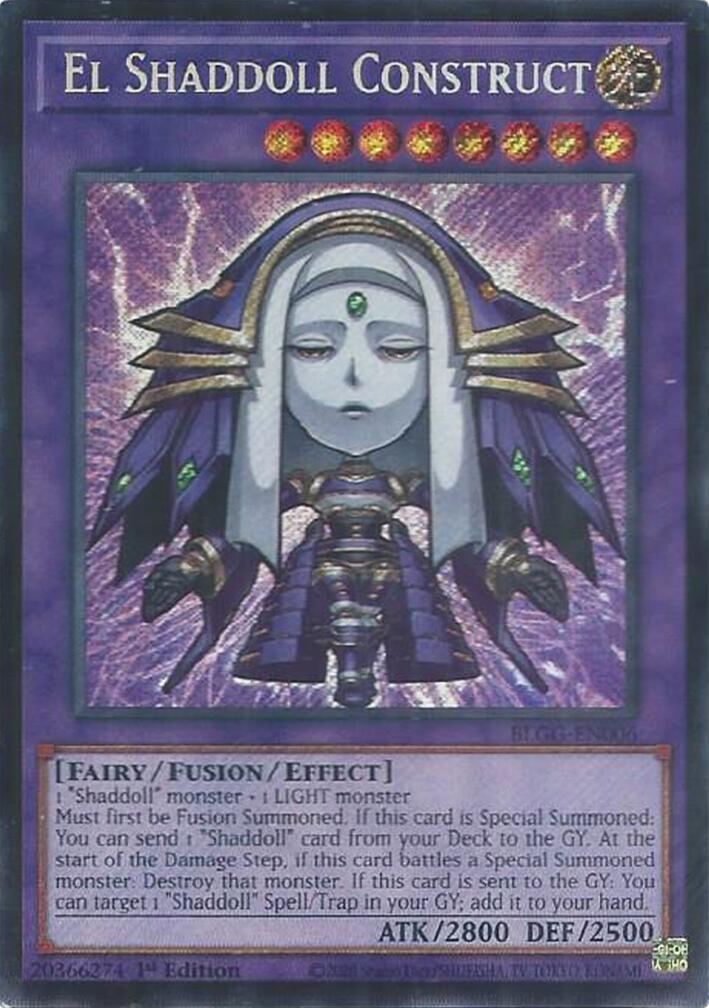 El Shaddoll Construct [BLGG-EN006] Secret Rare | Exor Games Summserside