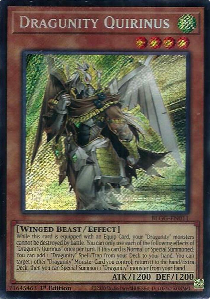 Dragunity Quirinus [BLGG-EN011] Secret Rare | Exor Games Summserside