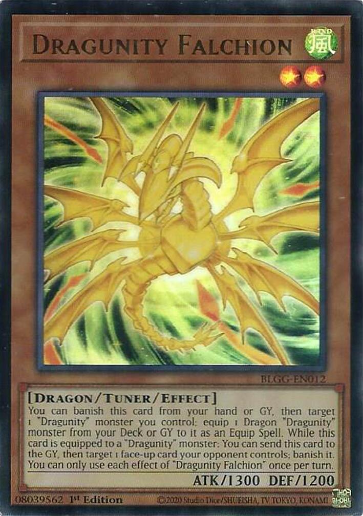 Dragunity Falchion [BLGG-EN012] Ultra Rare | Exor Games Summserside