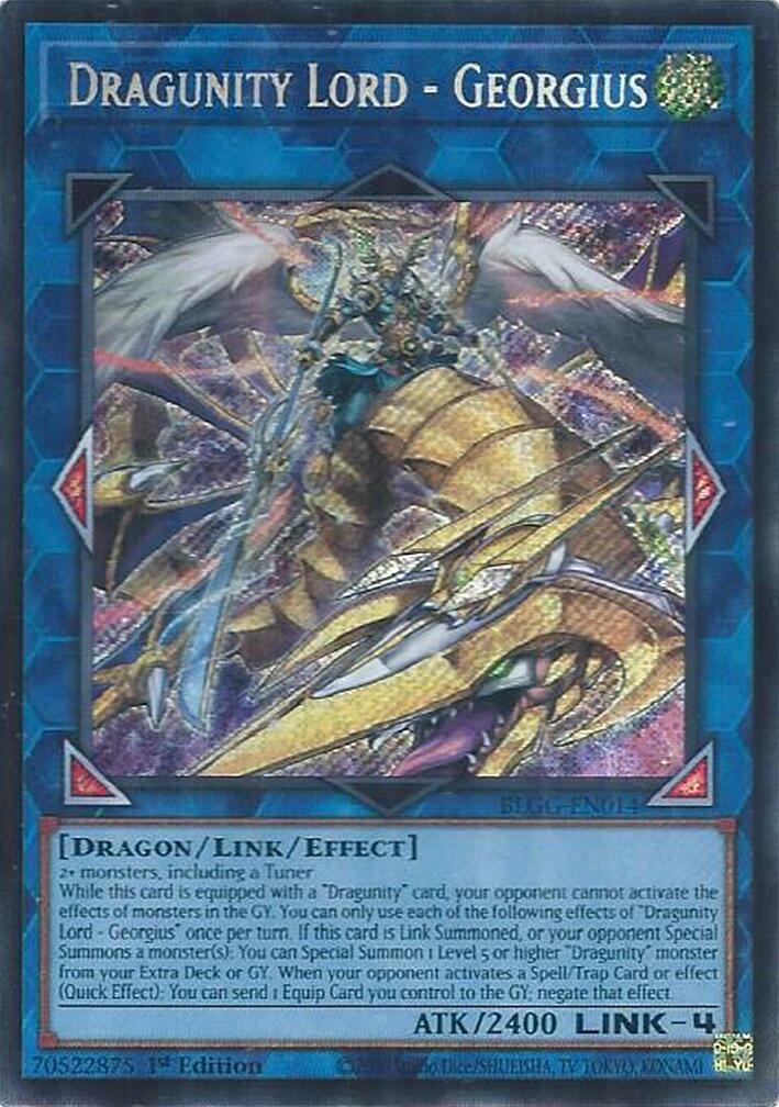 Dragunity Lord - Georgius [BLGG-EN014] Secret Rare | Exor Games Summserside