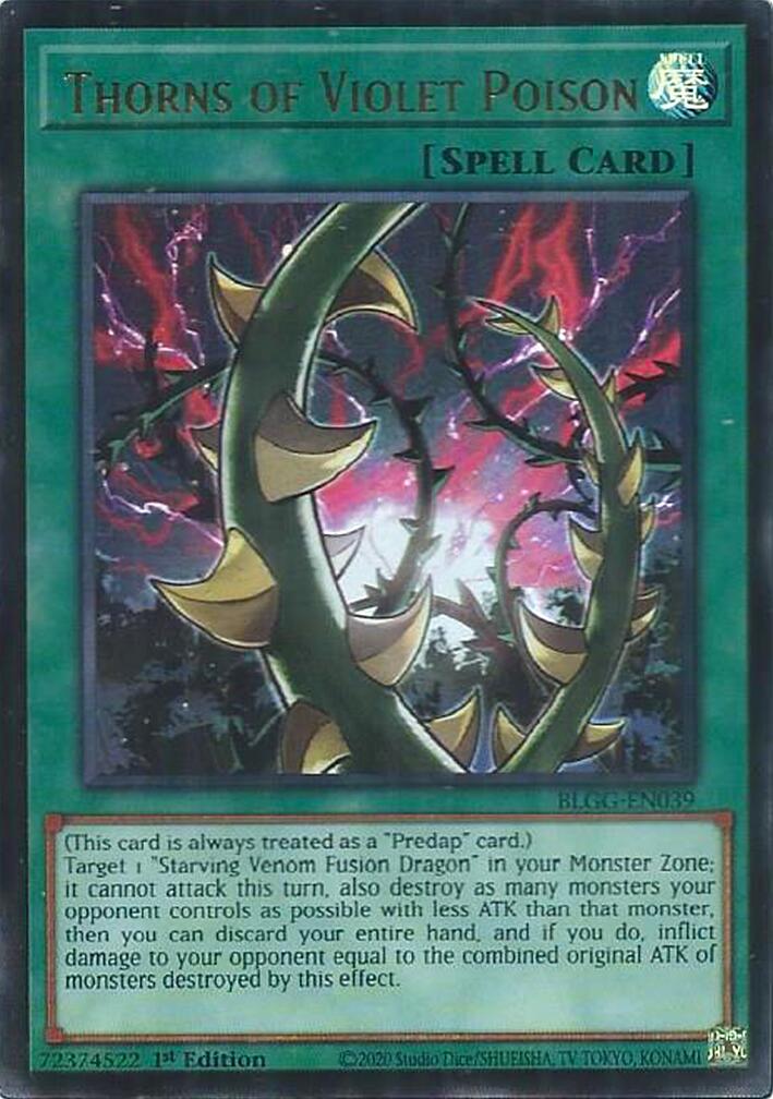 Thorns of Violet Poison [BLGG-EN039] Ultra Rare | Exor Games Summserside