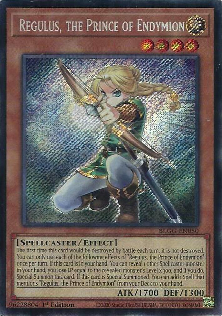 Regulus, the Prince of Endymion [BLGG-EN050] Secret Rare | Exor Games Summserside