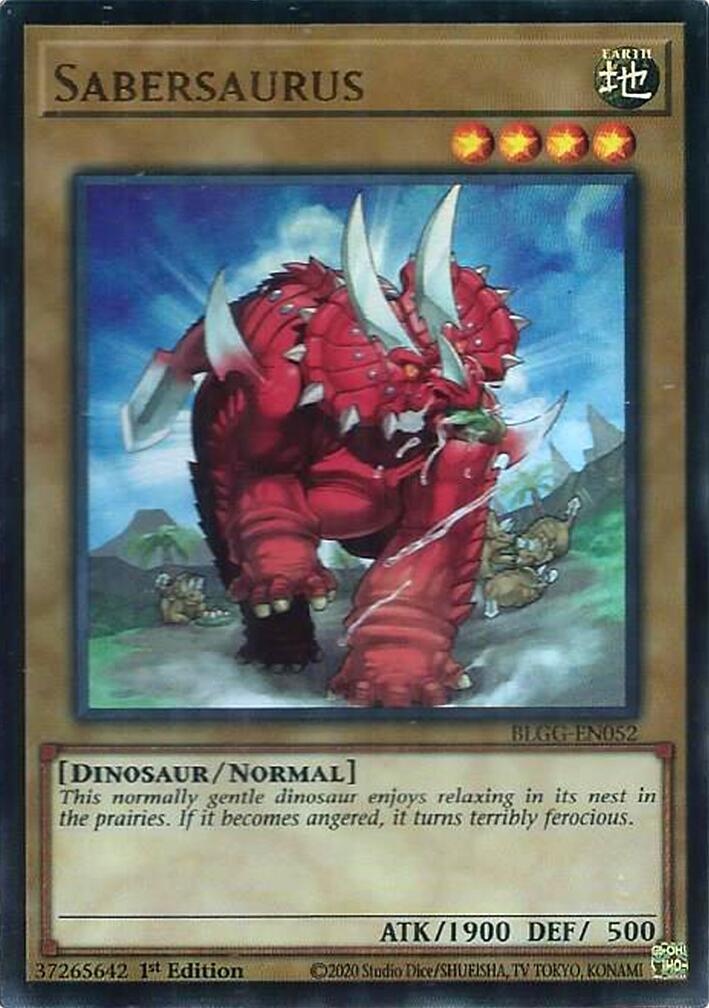 Sabersaurus [BLGG-EN052] Ultra Rare | Exor Games Summserside